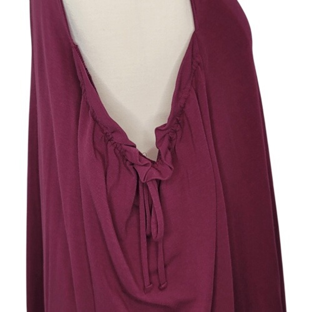 Kate & Mallory‎ Burgundy Cold Shoulder Tunic Top - Picture 4 of 8
